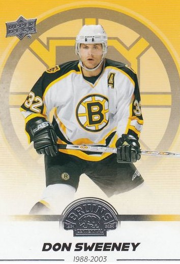 řadová karta DON SWEENEY 23-24 UD Boston Bruins Centennial číslo 94